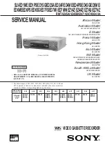 Preview for 1 page of Sony RMT-V245A Service Manual