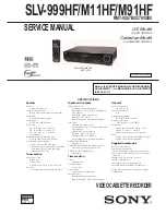 Sony RMT-V267B Service Manual preview