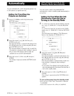 Preview for 29 page of Sony RSE-400 Operating Instructions Manual