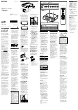 Preview for 1 page of Sony S-AIR AIR-A10R Operating Instructions