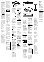 Preview for 2 page of Sony S-AIR AIR-A10R Operating Instructions