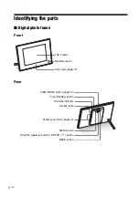 Предварительный просмотр 8 страницы Sony S-Frame 4-259-434-13 (1) Operating Instructions Manual