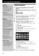 Предварительный просмотр 20 страницы Sony S-Frame 4-259-434-13 (1) Operating Instructions Manual