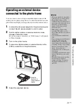 Предварительный просмотр 29 страницы Sony S-Frame 4-259-434-13 (1) Operating Instructions Manual