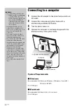 Предварительный просмотр 30 страницы Sony S-Frame 4-259-434-13 (1) Operating Instructions Manual