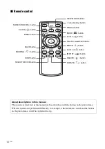 Предварительный просмотр 10 страницы Sony S-Frame 4-262-215-12 (1) Operating Instructions Manual