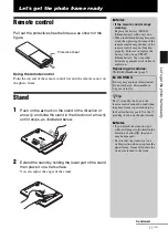 Предварительный просмотр 11 страницы Sony S-Frame 4-262-215-12 (1) Operating Instructions Manual