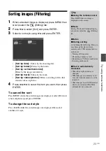 Предварительный просмотр 23 страницы Sony S-Frame 4-262-215-12 (1) Operating Instructions Manual