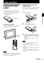 Предварительный просмотр 9 страницы Sony S-Frame DPF-A73 Handbook