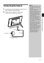 Предварительный просмотр 11 страницы Sony S-Frame DPF-E710 Operating Instructions Manual