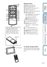 Предварительный просмотр 5 страницы Sony S-Frame DPF-HD1000 Handbook