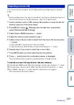 Предварительный просмотр 25 страницы Sony S-Frame DPF-HD1000 Handbook