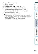 Предварительный просмотр 32 страницы Sony S-Frame DPF-HD1000 Handbook