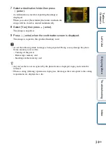 Предварительный просмотр 34 страницы Sony S-Frame DPF-HD1000 Handbook