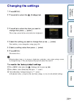 Предварительный просмотр 38 страницы Sony S-Frame DPF-HD1000 Handbook