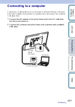 Предварительный просмотр 42 страницы Sony S-Frame DPF-HD1000 Handbook