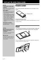 Предварительный просмотр 10 страницы Sony S-Frame DPF-VR100 Operating Instructions Manual