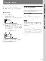 Предварительный просмотр 19 страницы Sony S1800Q Operating Instructions Manual