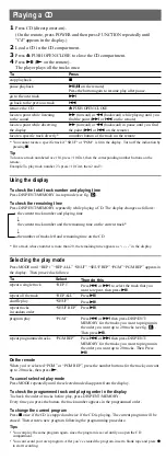 Preview for 8 page of Sony S350 - CFD Boombox User Manual