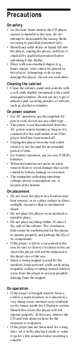 Preview for 12 page of Sony S350 - CFD Boombox User Manual