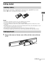 Preview for 9 page of Sony SA-32SE1 Operating Instructions Manual