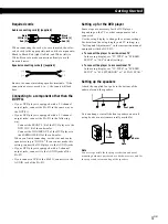 Предварительный просмотр 5 страницы Sony SA-F11 Operating Instructions Manual