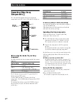 Предварительный просмотр 8 страницы Sony SA-F11 Operating Instructions Manual