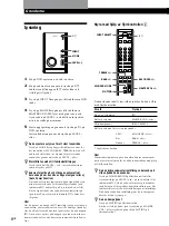 Предварительный просмотр 46 страницы Sony SA-F11 Operating Instructions Manual