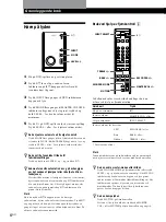 Предварительный просмотр 70 страницы Sony SA-F11 Operating Instructions Manual