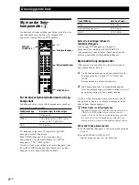 Предварительный просмотр 72 страницы Sony SA-F11 Operating Instructions Manual