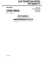 Preview for 33 page of Sony SA-FT7ED Service Manual