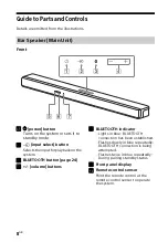 Предварительный просмотр 8 страницы Sony SA-G700 Operating Instructions Manual