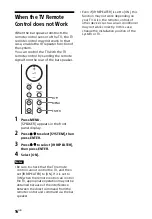 Предварительный просмотр 16 страницы Sony SA-G700 Operating Instructions Manual