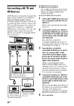 Предварительный просмотр 20 страницы Sony SA-G700 Operating Instructions Manual