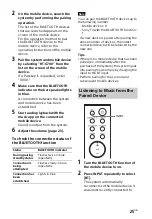 Предварительный просмотр 25 страницы Sony SA-G700 Operating Instructions Manual