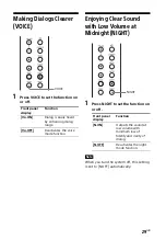 Предварительный просмотр 29 страницы Sony SA-G700 Operating Instructions Manual