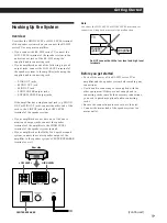 Preview for 5 page of Sony SA-KL50W Operating Instructions Manual