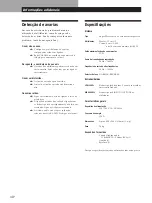 Preview for 60 page of Sony SA-KL50W Operating Instructions Manual