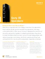 Preview for 1 page of Sony SA-NA9ES Specifications