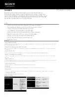 Sony SA-NS410 Specifications preview