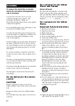 Preview for 2 page of Sony SA-NS500 Operating Instructions Manual