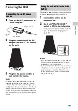 Preview for 15 page of Sony SA-NS500 Operating Instructions Manual