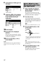 Preview for 20 page of Sony SA-NS500 Operating Instructions Manual