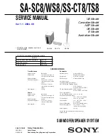 Sony SA-SC8 Service Manual preview