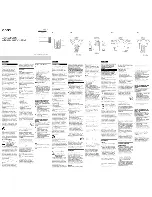 Предварительный просмотр 1 страницы Sony SA-SC9 Operating Instructions