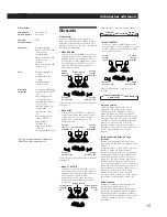 Preview for 61 page of Sony SA-VA10 Operating Instructions Manual