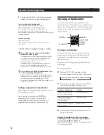 Preview for 103 page of Sony SA-VA10 Operating Instructions Manual