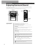 Preview for 14 page of Sony SA-VA100 Operating Instructions Manual