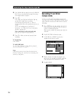 Preview for 54 page of Sony SA-VA100 Operating Instructions Manual