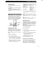 Preview for 11 page of Sony SA-VA15 Operating Instructions Manual